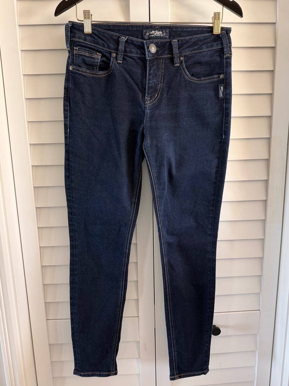 Silver Jeans Dark Indigo Aiko Uper Skinny Women's Jeans Size 29